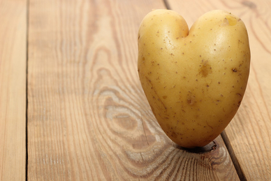 Patata a forma di cuore
